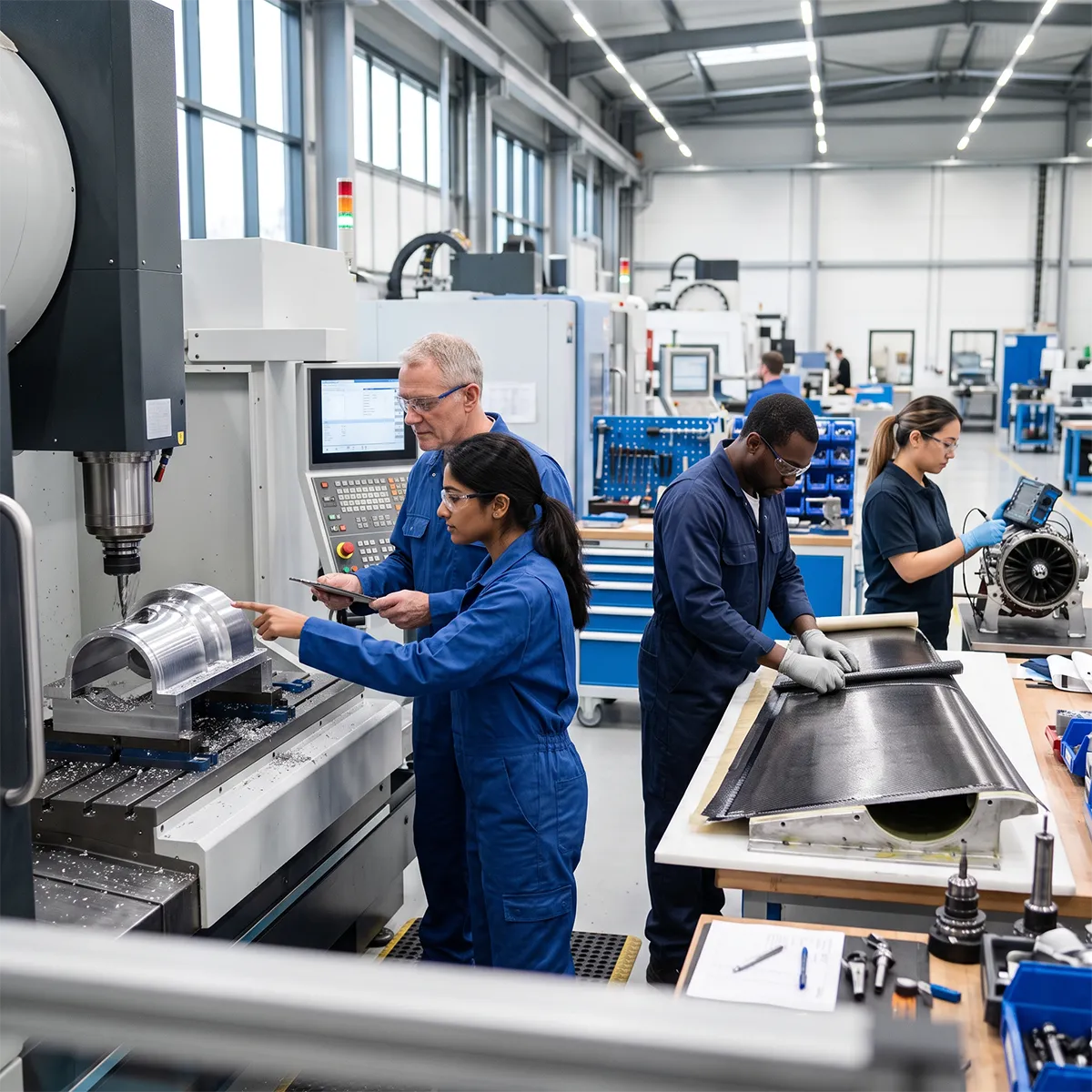 Key Hiring Challenges in Aerospace Engineering Programs Content Advanced Manufacturing Skills Gap Image